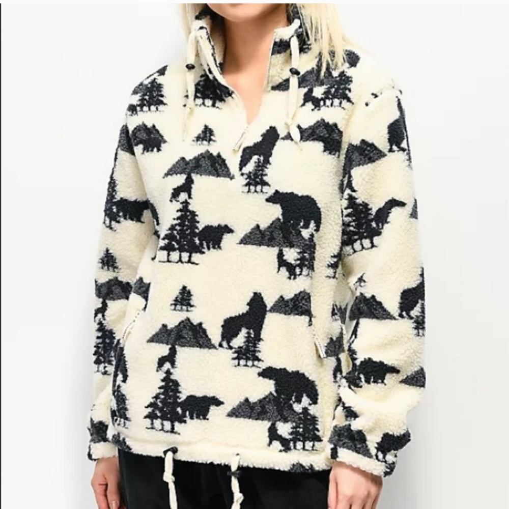 Empyre Women's Quarter Zip Fleece Pullover Medium